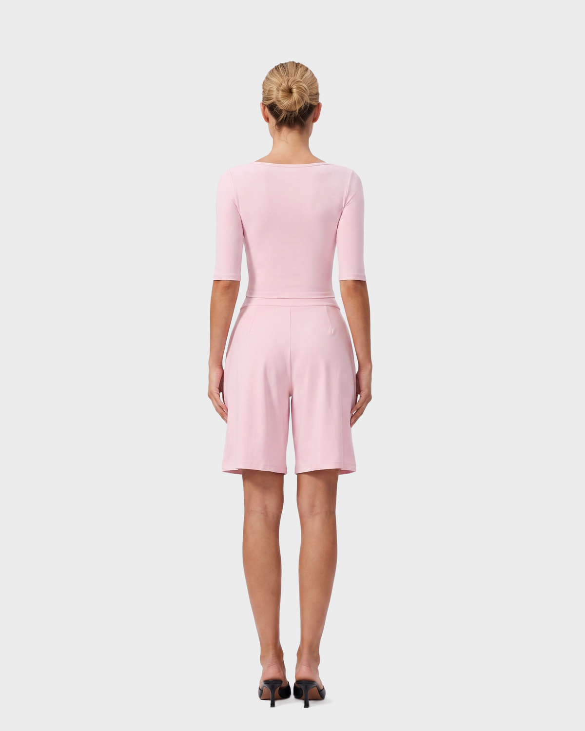 Nola 3/4 Sleeve Top & Shorts Set - Pink