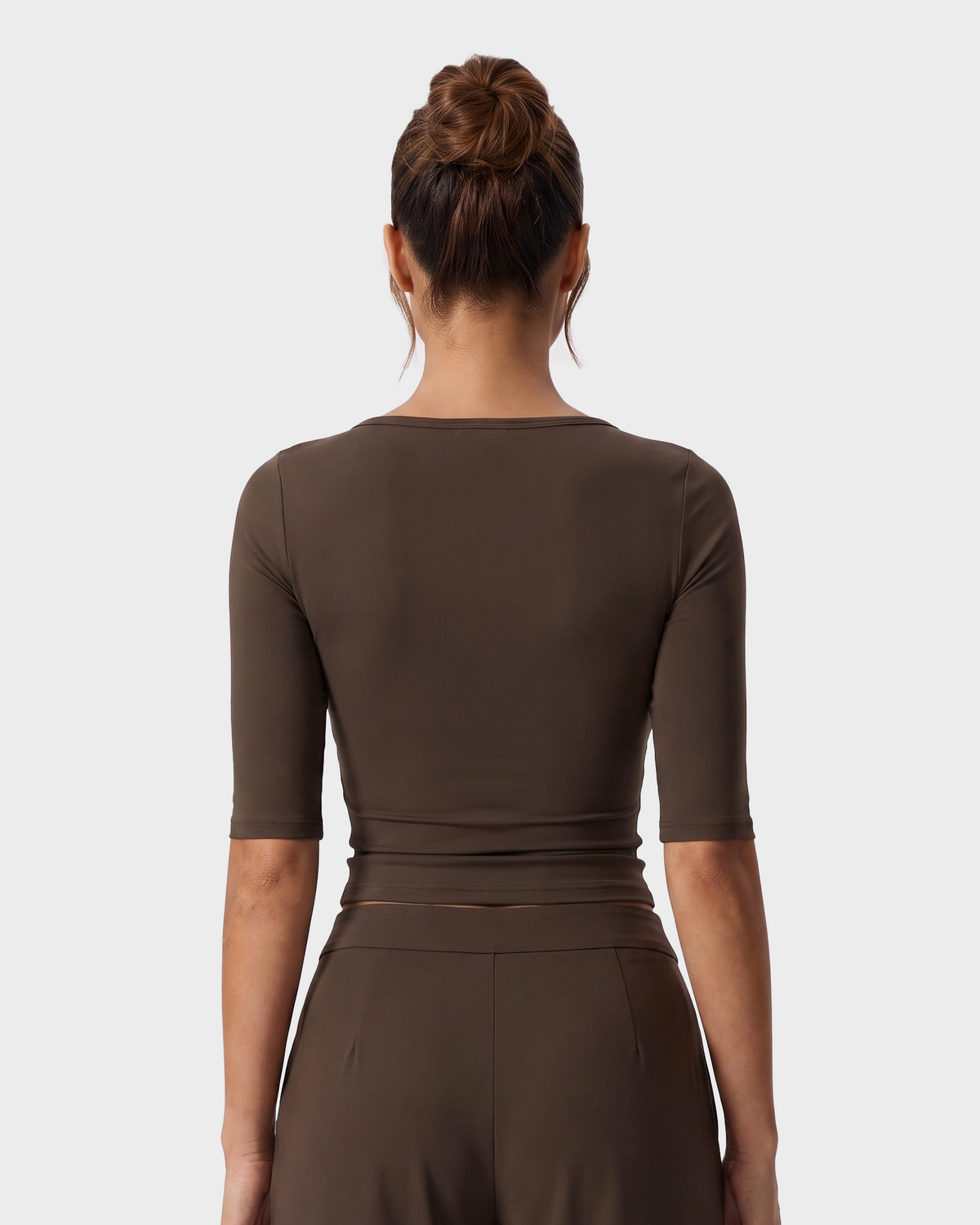 Nola 3/4 Sleeve Top & Shorts Set - Cocoa