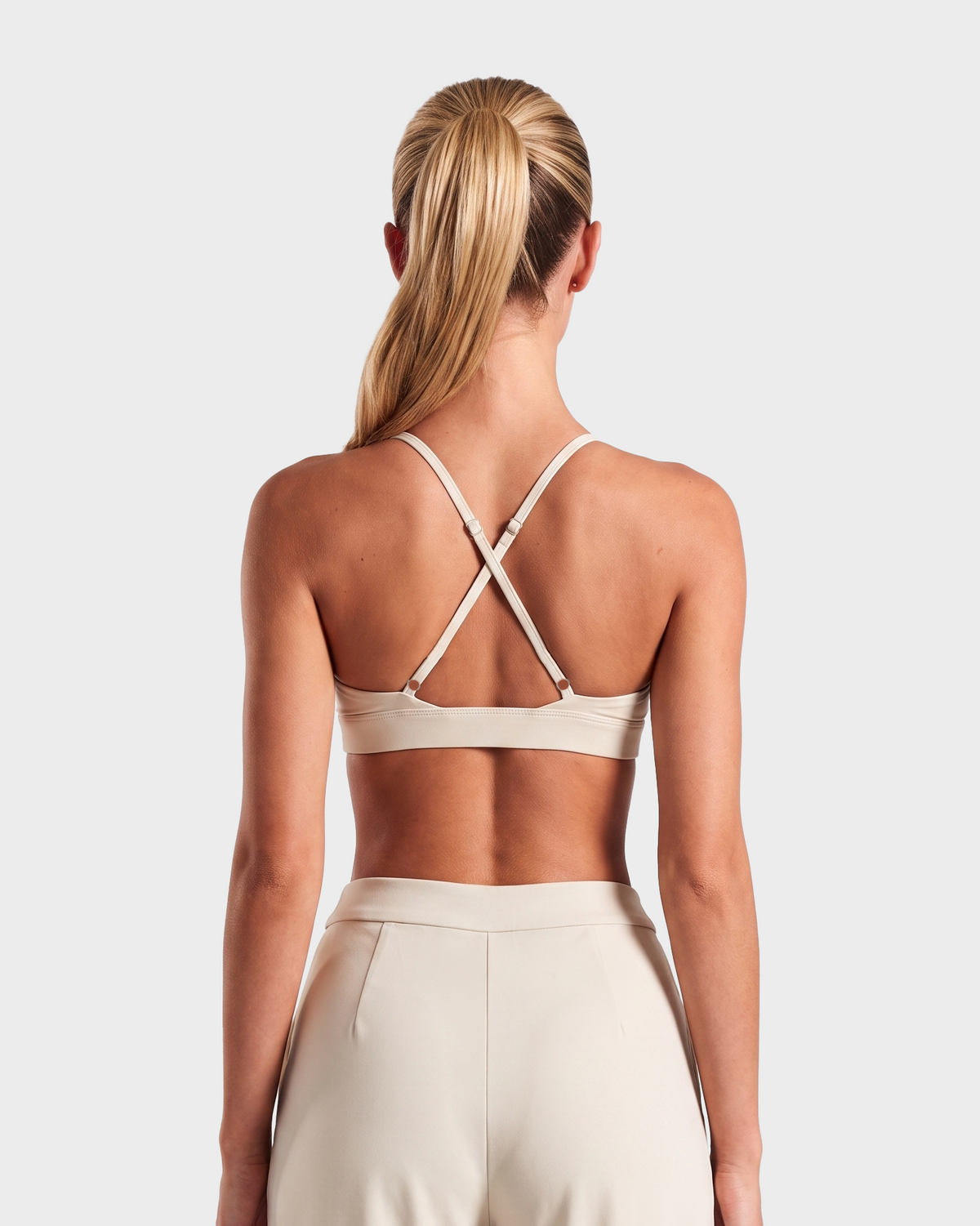 Nola Sports Bra & Shorts Set - Cream