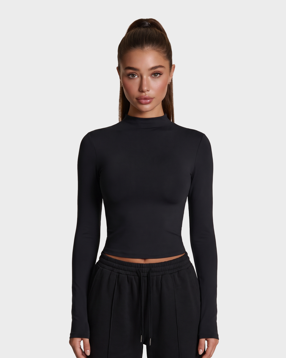 Rose Turtleneck Top