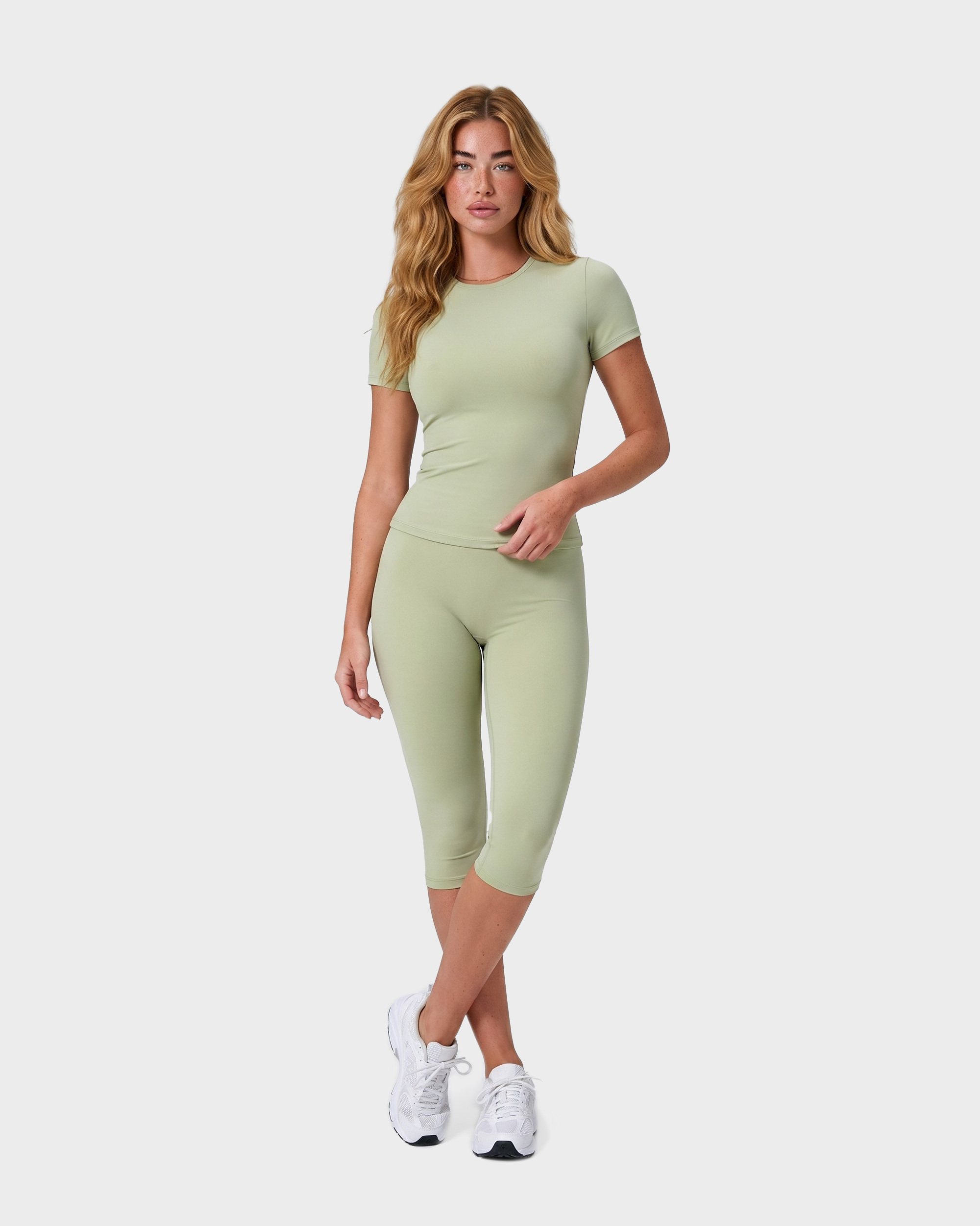 Amelie 3-Piece Capri Set - Sage