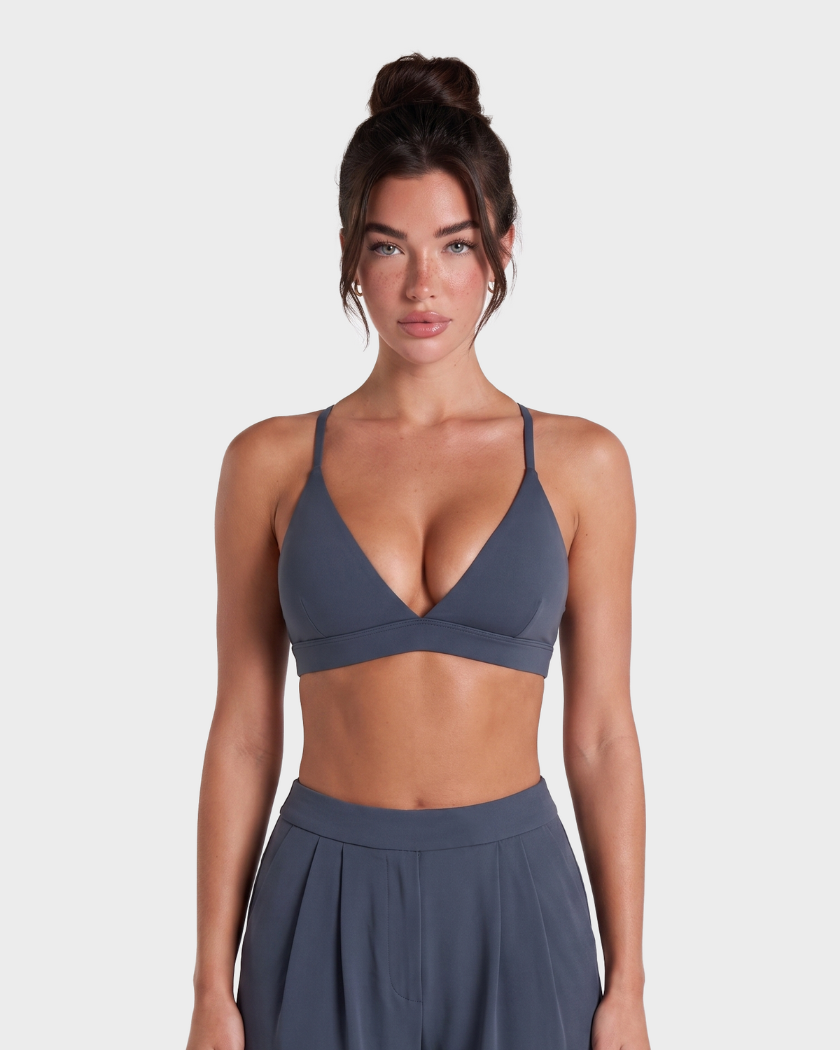 Nola Sports Bra & Shorts Set - Blue