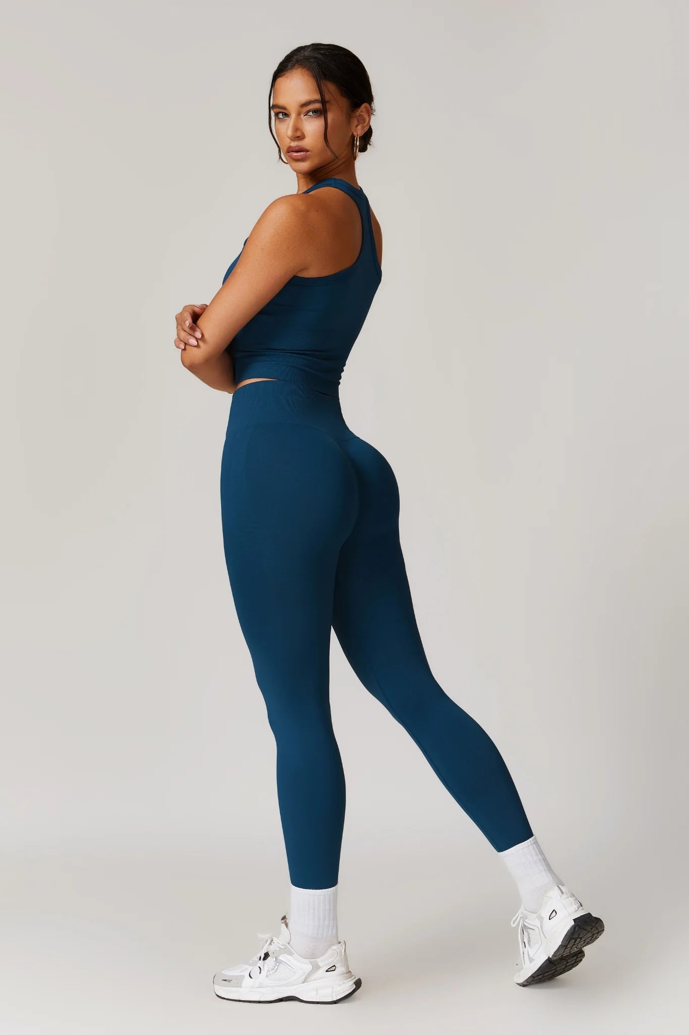 Chloe Racer Top & Leggings Set - Royal Blue