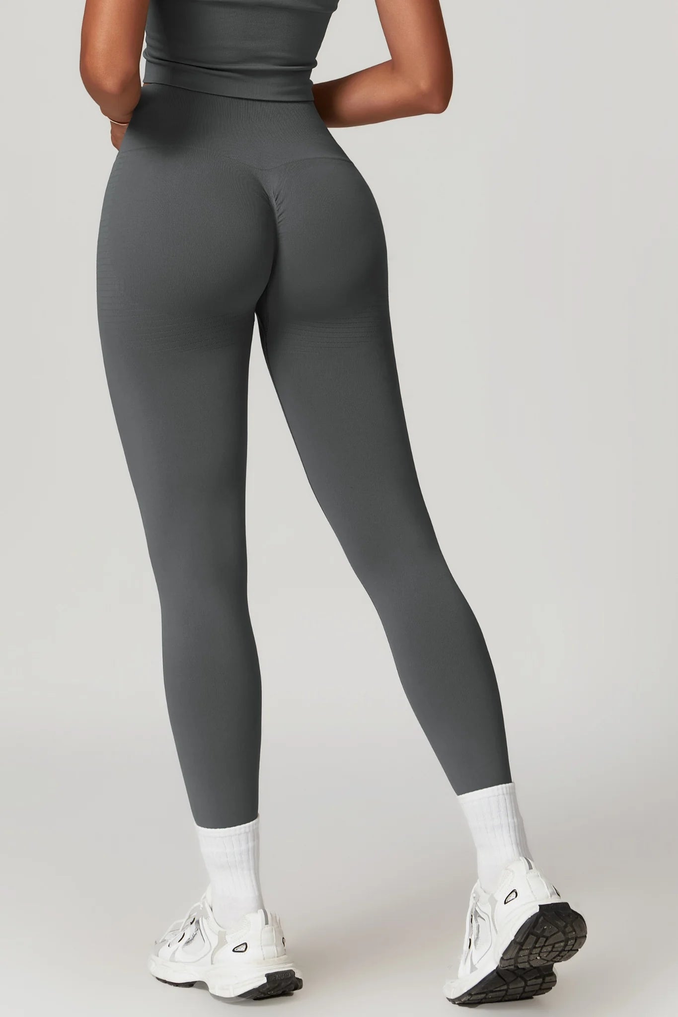 Chloe Halterneck Top & Leggings Set - Graphite