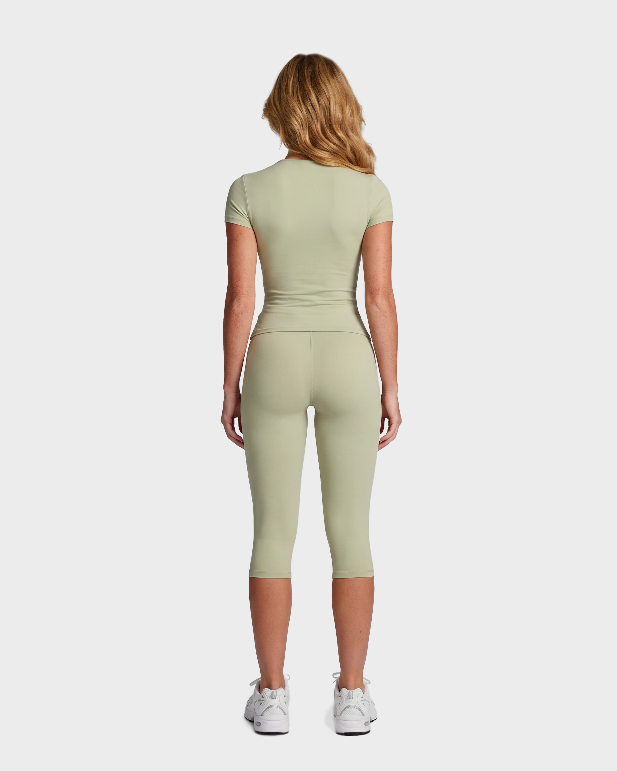 Amelie Tee & Capri Leggings Set - Sage