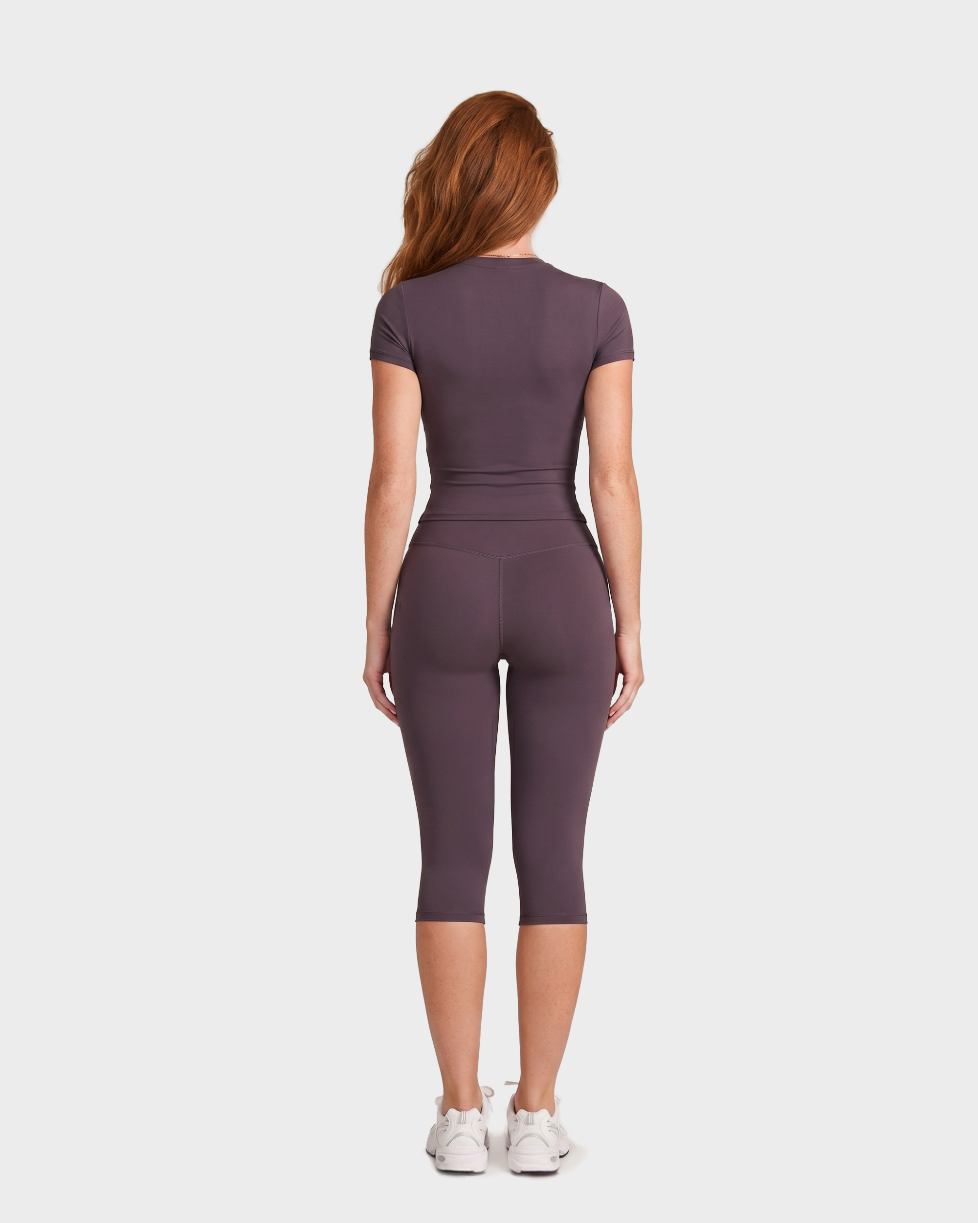 Amelie Tee & Capri Leggings Set - Purple