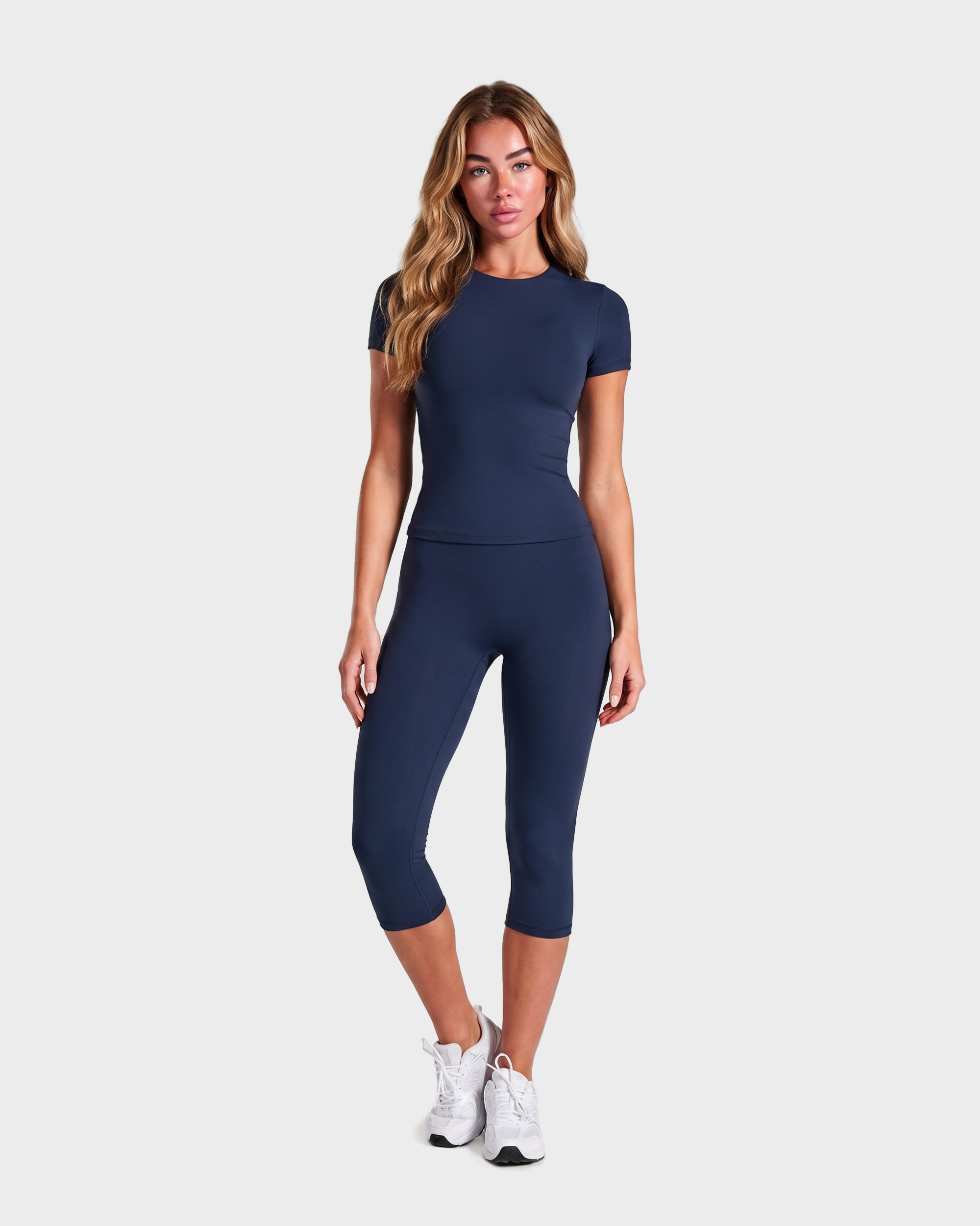 Amelie 3-Piece Capri Set - Navy