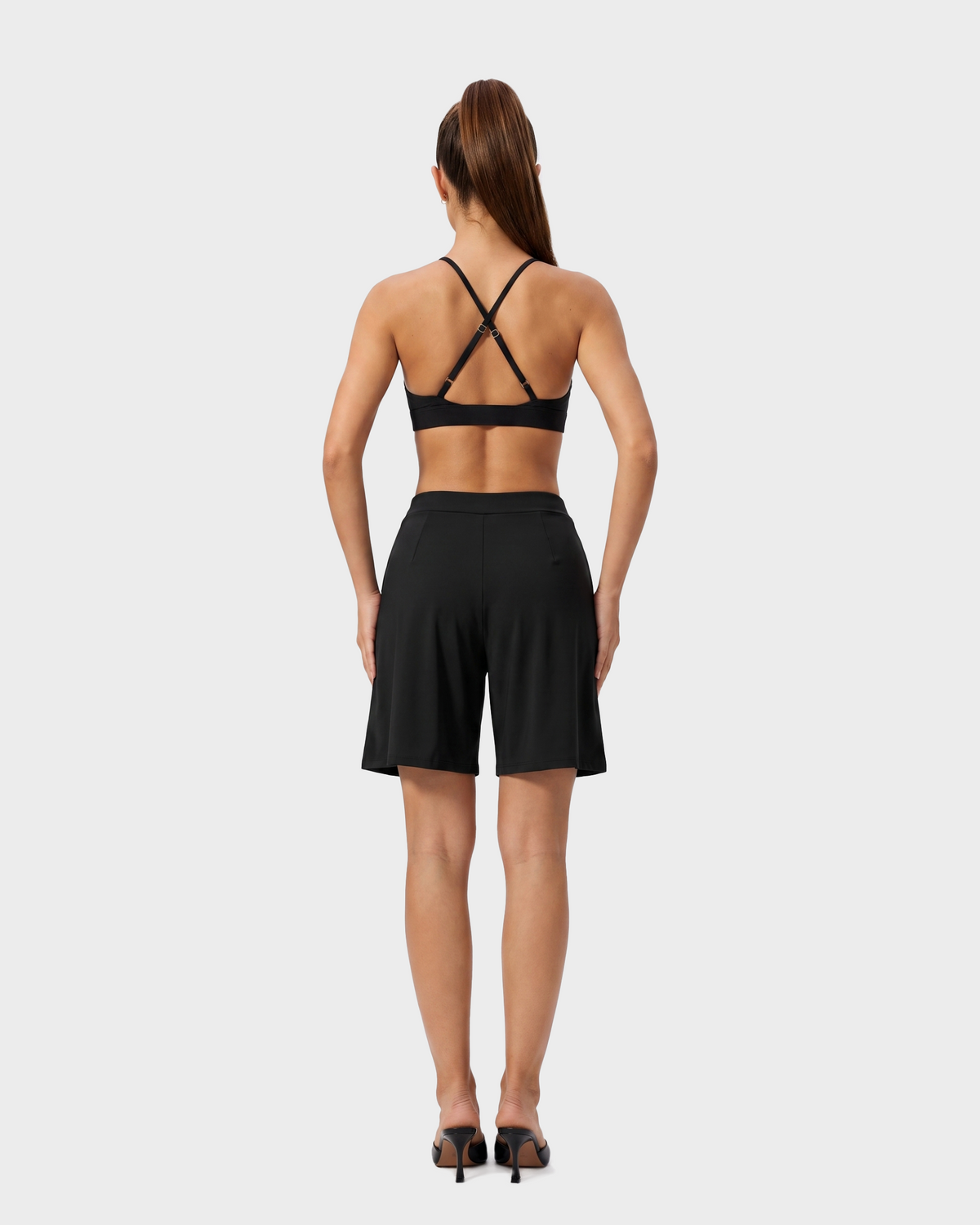 Nola Sports Bra & Shorts Set - Black