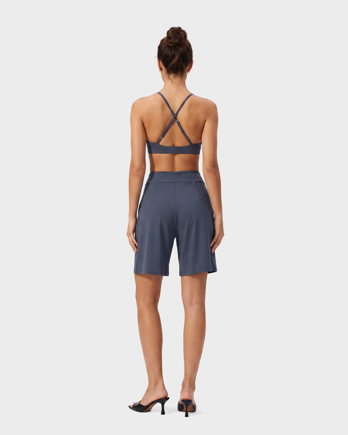 Nola Sports Bra & Shorts Set - Blue