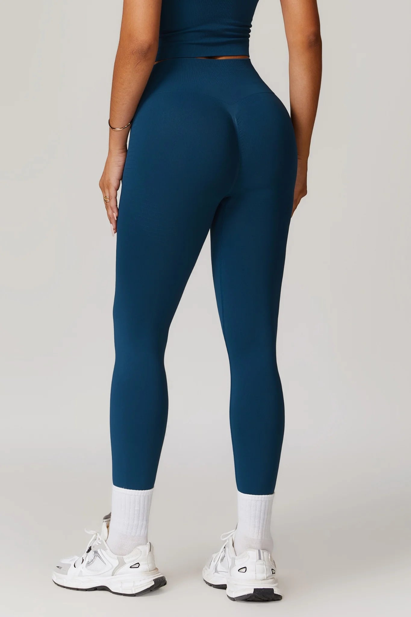 Chloe Halterneck Top & Leggings Set - Royal Blue