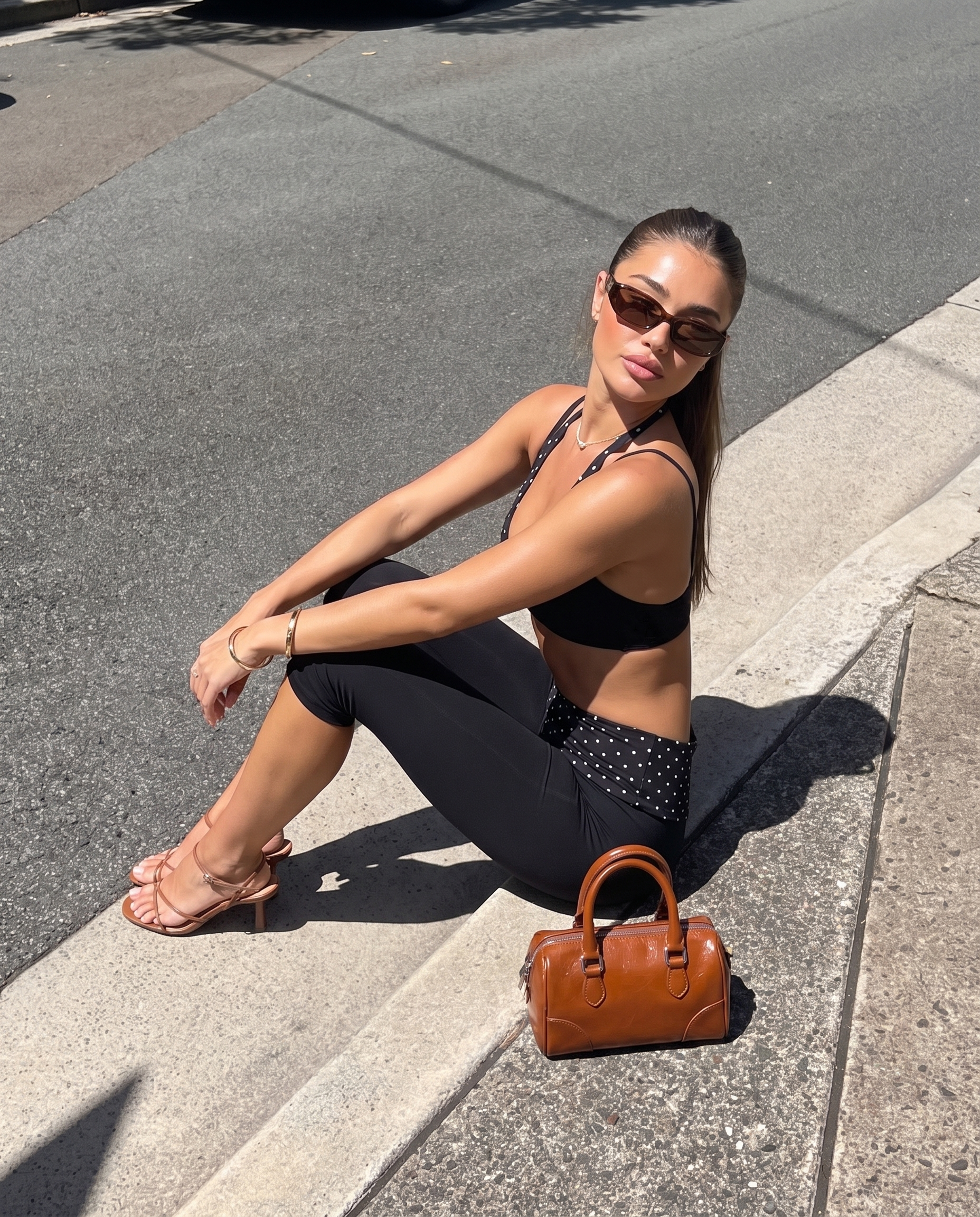 Poppy Fold Over Capri Leggings